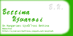 bettina ujvarosi business card